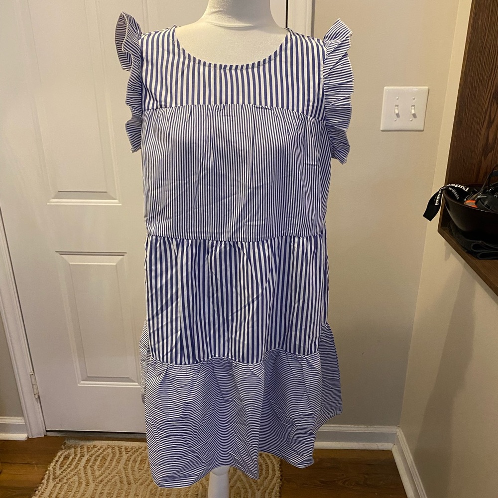 Blue Striped women’s Dress